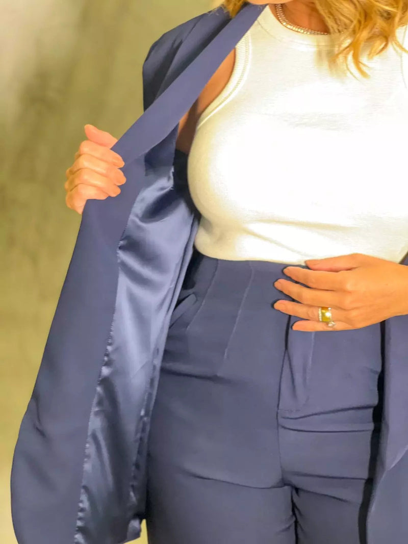 BLAZER LIA AZUL MARINHO